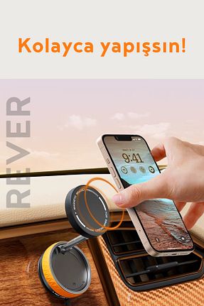 هولدر گوشی داخل خودرو نارنجی Rever - کد 939417123