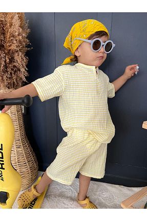 ست نوزادی زرد بچه گانه پنبه ای BAHNUR - کد 939716112