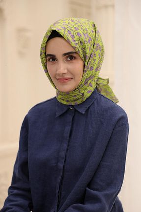 روسری سبز پنبه ای Silk Home - کد 939434160
