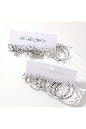 گوشواره جواهر حلقه FASHİON JEWELRY - کد 875362526
