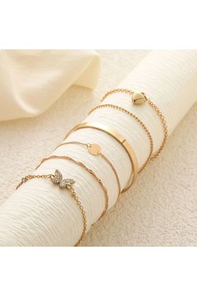 دستبند جواهر زرد زنانه Girift Vintage - کد 939446605