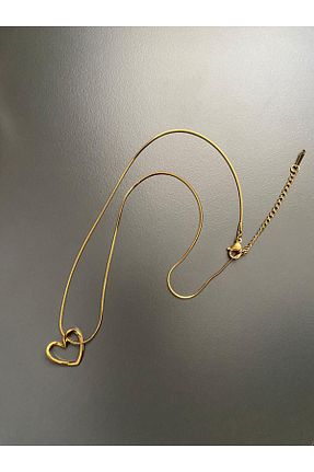 گردنبند استیل ( فولاد ) زرد زنانه استیل (فولاد) DİAPANTE - کد 932061766