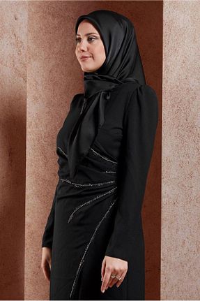 روسری مشکی پلی استر Alvina - کد 871312409