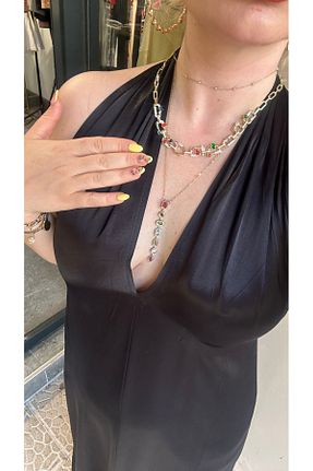گردنبند استیل ( فولاد ) زرد زنانه استیل (فولاد) GLAM - کد 939525395