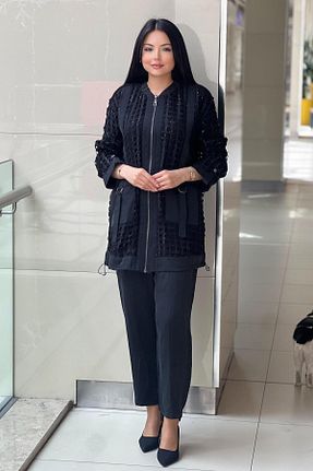 ست بالاتنه و پائین تنه رنگی زنانه بافتنی Mahal - کد 939529158
