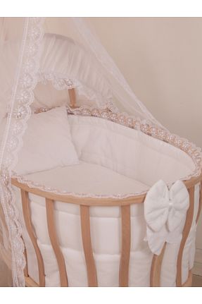 گهواره سفید چوب BebeK on For - کد 939527251