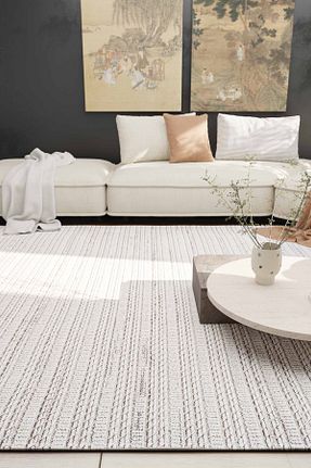 کناره طوسی فرش ماشینی Serente Home - کد 939528799