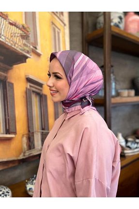 روسری رنگی کرپ Armine - کد 747341306