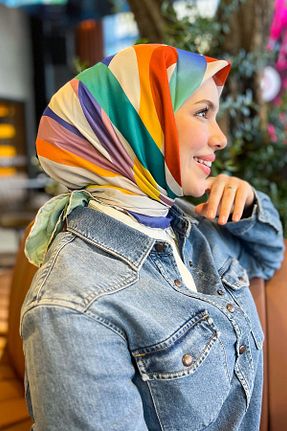 روسری رنگی کرپ Armine - کد 939541997