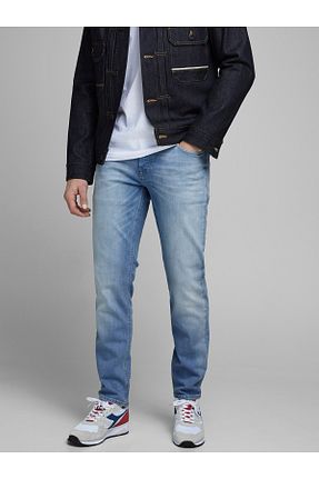 شلوار جین آبی مردانه پاچه تنگ Jack & Jones - کد 939542247