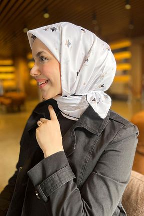 روسری رنگی کرپ Armine - کد 939541918