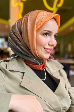 روسری رنگی کرپ Armine - کد 939541652