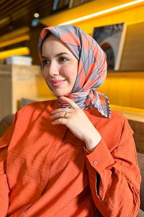 روسری رنگی کرپ Armine - کد 939541857