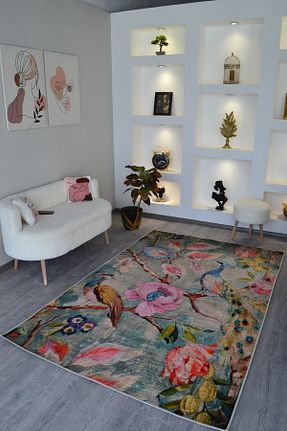 فرش رنگی قابل شستشو Rugs Modern Halı - کد 842007809