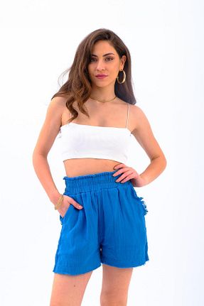 شلوارک و برمودا آبی زنانه پلی استر LLOHA - کد 939544780