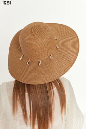 کلاه قهوه ای زنانه حصیر LİVAS - کد 939562070