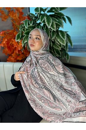 شال صورتی زنانه ابریشم Oxygen Scarfs - کد 939565266