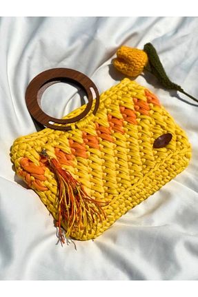 کیف دستی زرد زنانه سایز متوسط Sistaful - کد 939566773