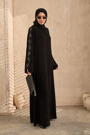 کلاه و ابایا مشکی زنانه مخلوط پلی استر arga prive - کد 939571902