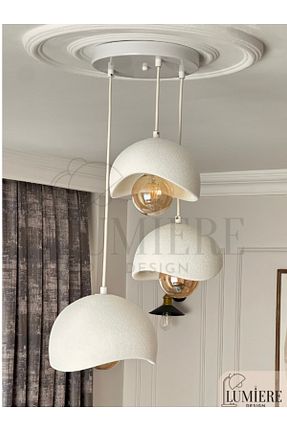 لوستر سفید 3 Lumiere - کد 922090552