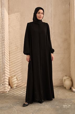 کلاه و ابایا مشکی زنانه بافتنی arga prive - کد 845469682