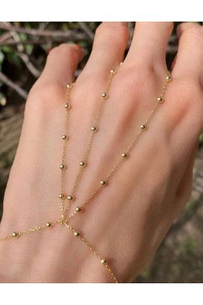 دستبند جواهر متالیک زنانه روکش طلا monalisatoka - کد 939616369