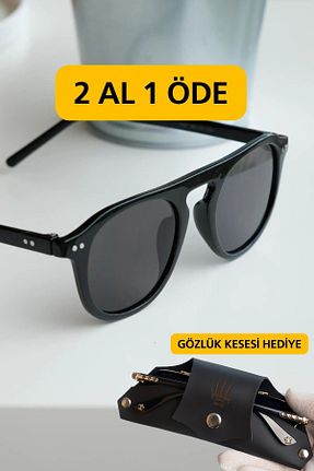 عینک آفتابی مشکی زنانه 40 ve altı WATCHOFROYAL - کد 924244850