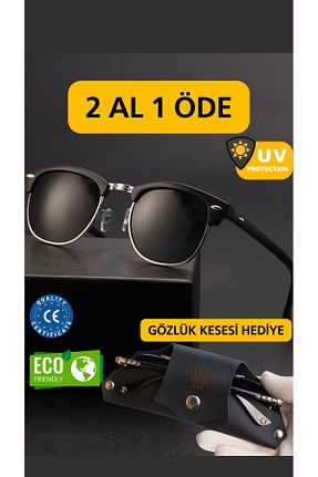 عینک آفتابی مشکی زنانه 40 ve altı WATCHOFROYAL - کد 938894031