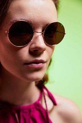 عینک آفتابی طلائی زنانه 36 Aqua Di Polo 1987 - کد 110686977