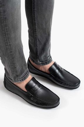 کفش کژوال مشکی مردانه چرم خالص D&M DANİ&MARCA - کد 788353146