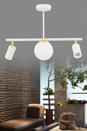 لوستر سفید فلزی avimonaydınlatma - کد 939636637