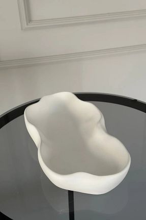 کاسه و بشقاب دکوراتیو سفید Beton Rosa Atelier - کد 893291955