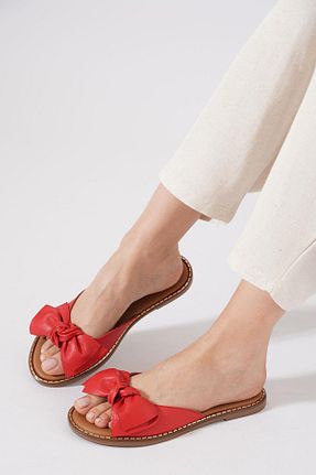 دمپائی خانگی رنگی زنانه چرم خالص Moda Pie - کد 939630652
