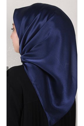 روسری سرمه ای ساتن Muensu - کد 939638017