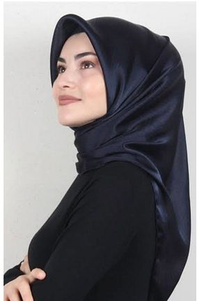 روسری سرمه ای ساتن Muensu - کد 939637869