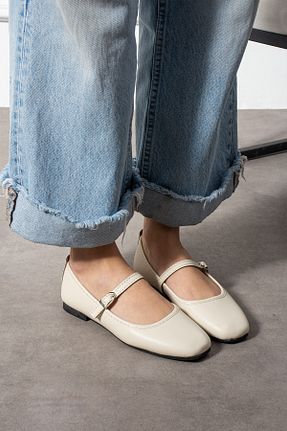 بابت بژ زنانه چرم مصنوعی BirEylül Shoes - کد 929116725