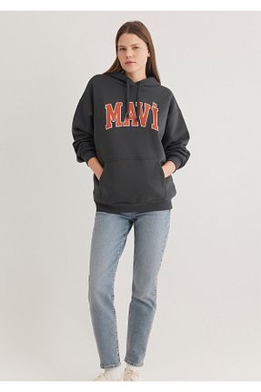 سوئیشرت طوسی زنانه چاپی Mavi - کد 749181391