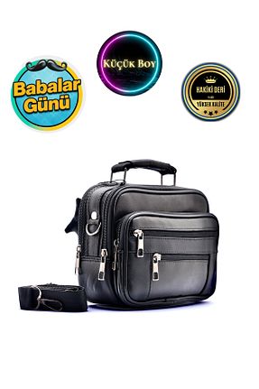 کیف دستی مشکی مردانه ابعاد کوچک CüzCan - کد 868678031