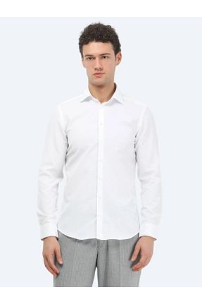 پیراهن سفید مردانه اسلیم فیت Kip - کد 939713049