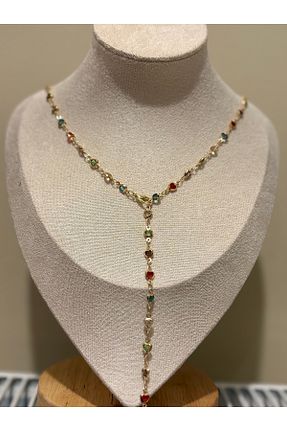 گردنبند استیل ( فولاد ) آبی استیل (فولاد) LindaOzbeyBijuteri - کد 939721986