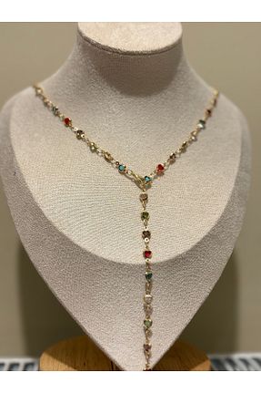 گردنبند استیل ( فولاد ) آبی استیل (فولاد) LindaOzbeyBijuteri - کد 939721986