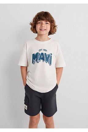 تیشرت نباتی بچه گانه یقه دوچرخه Mavi - کد 929782701