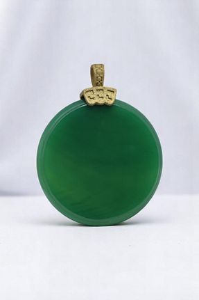 گردنبند جواهر سبز زنانه سنگ TAKI DERYASI - کد 939742653