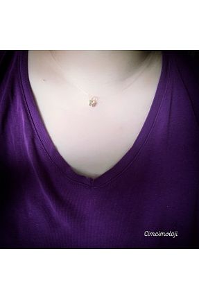 گردنبند جواهر سفید زنانه فلزی Cimcimoloji - کد 939743284