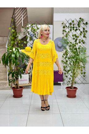 لباس سفید زنانه رگولار Punta Otantik - کد 939759259