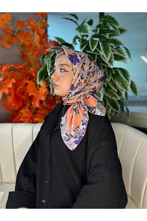روسری نارنجی پنبه ای Oxygen Scarfs - کد 939753901