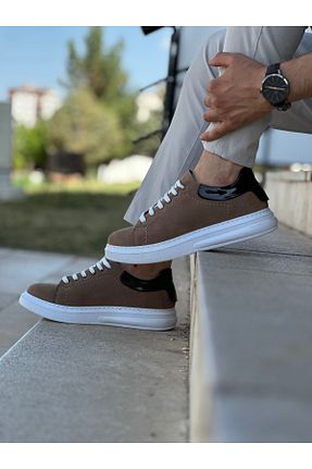 کفش اسنیکر بژ مردانه بند دار cimes sport - کد 935461877