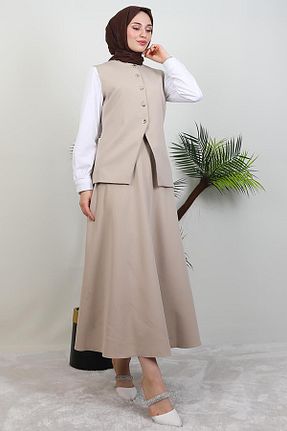 ست بالاتنه و پائین تنه حجاب رنگی زنانه رگولار giz astore - کد 939754611