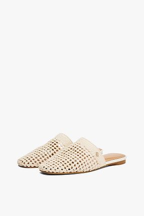 دمپائی بژ زنانه چرم مصنوعی Tommy Hilfiger - کد 939758627