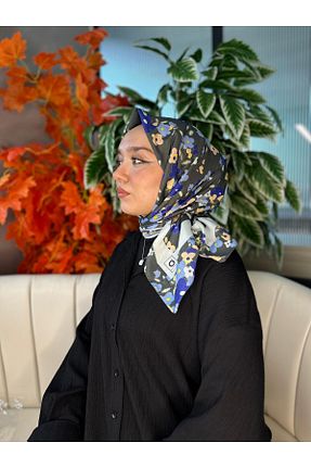 روسری فیروزه ای پنبه ای Oxygen Scarfs - کد 939754003